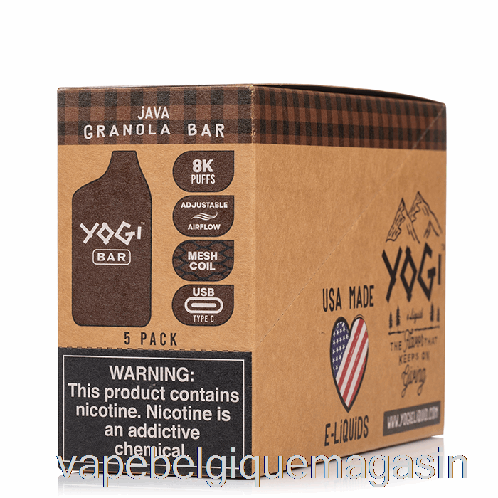 Vape Shop Bruxelles [5-pack] Yogi Bar 8000 Jetable